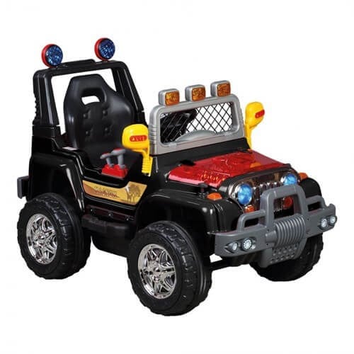 Aliş Toys Magnum Off-Road 12 Volt Uzaktan Kumandalı Turbo Akülü Jeep - Siyah