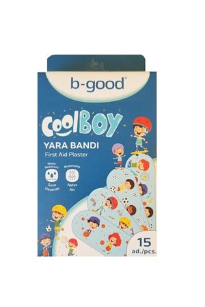 B-GOOD Cool Boy Erkek Çoçuk Yara Bandı 15'li