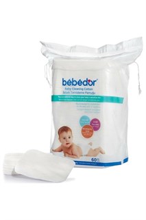 Bebedor Bebek Temizleme Pamuğu 60 Adet Tekli Paketi