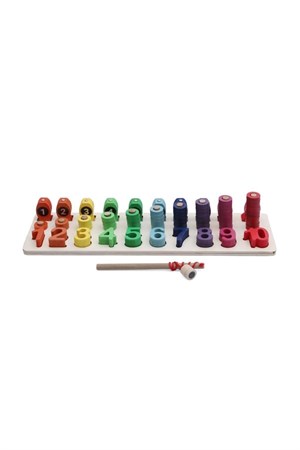 Hamaha Wooden Toys Ahşap Eğitici Geliştirici Oyuncak Logaritma Oltalı Balık Tutma Sayı Dizilişleri HMH-710