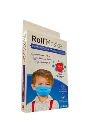 Roll Maske Çocuk ( Erkek ) 1 Kutu