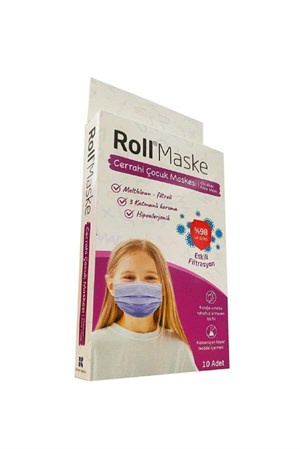 Roll Maske Çocuk ( Kız ) 1 Kutu